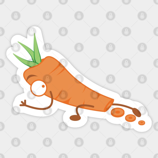 Carrot Sticker by Tooniefied